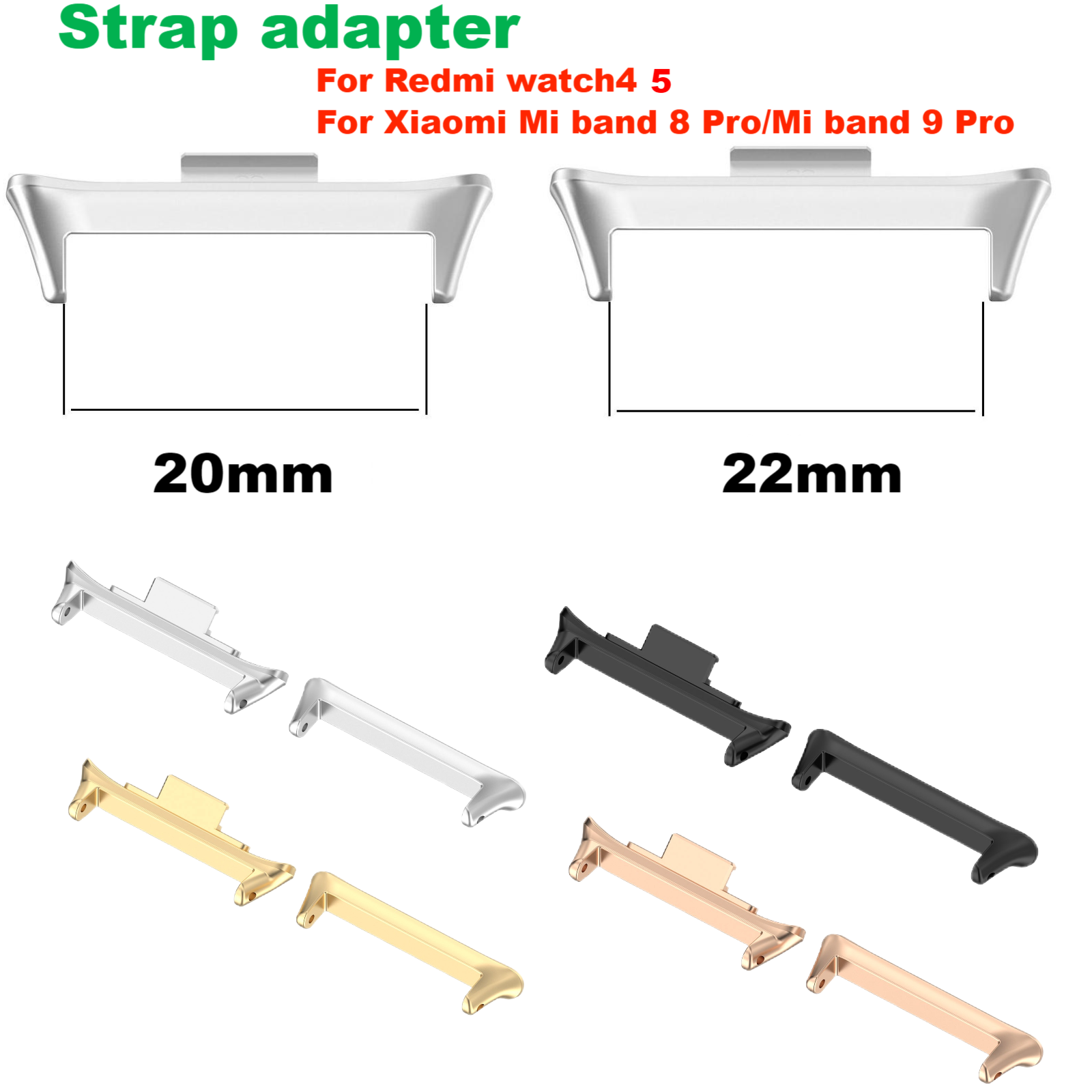 Health Wellness Bracelet - 1 Pair Adapter for Redmi Watch