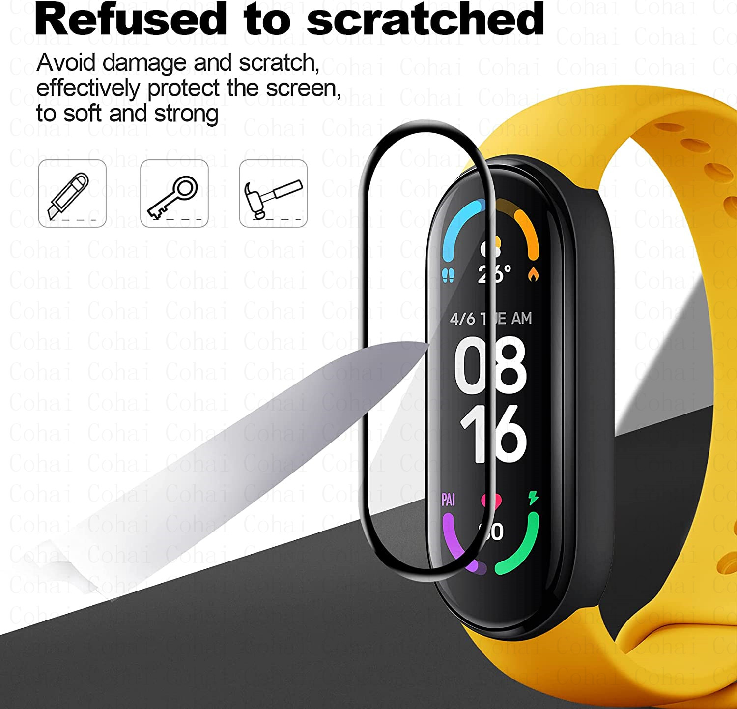 9D Kính Cường Lực Cho Xiaomi M - đánh giá và giá Health Wellness Bracelet