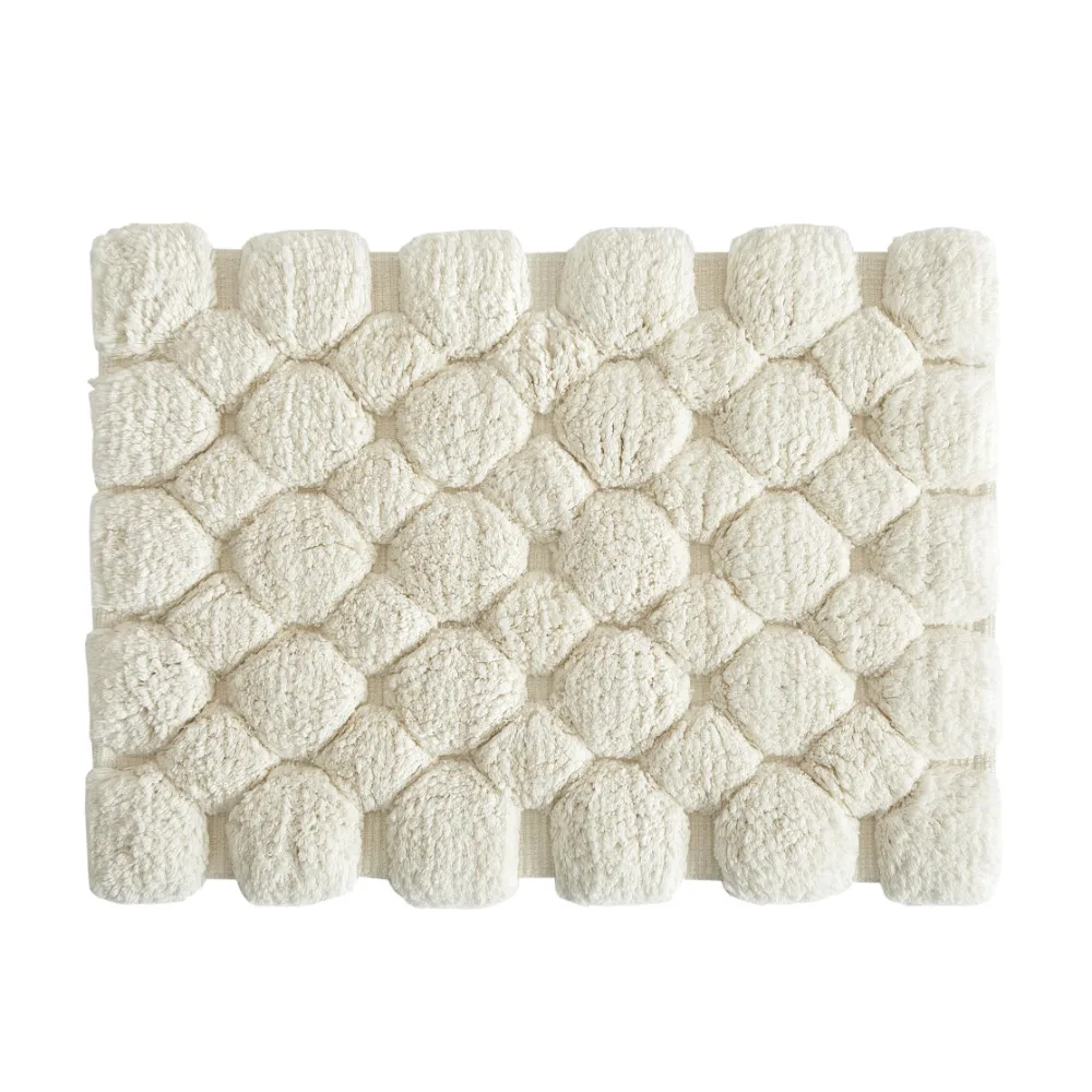 Ivory 2-Piece Cotton Bath Rug  - đánh giá và giá Bamboo Bath Mat