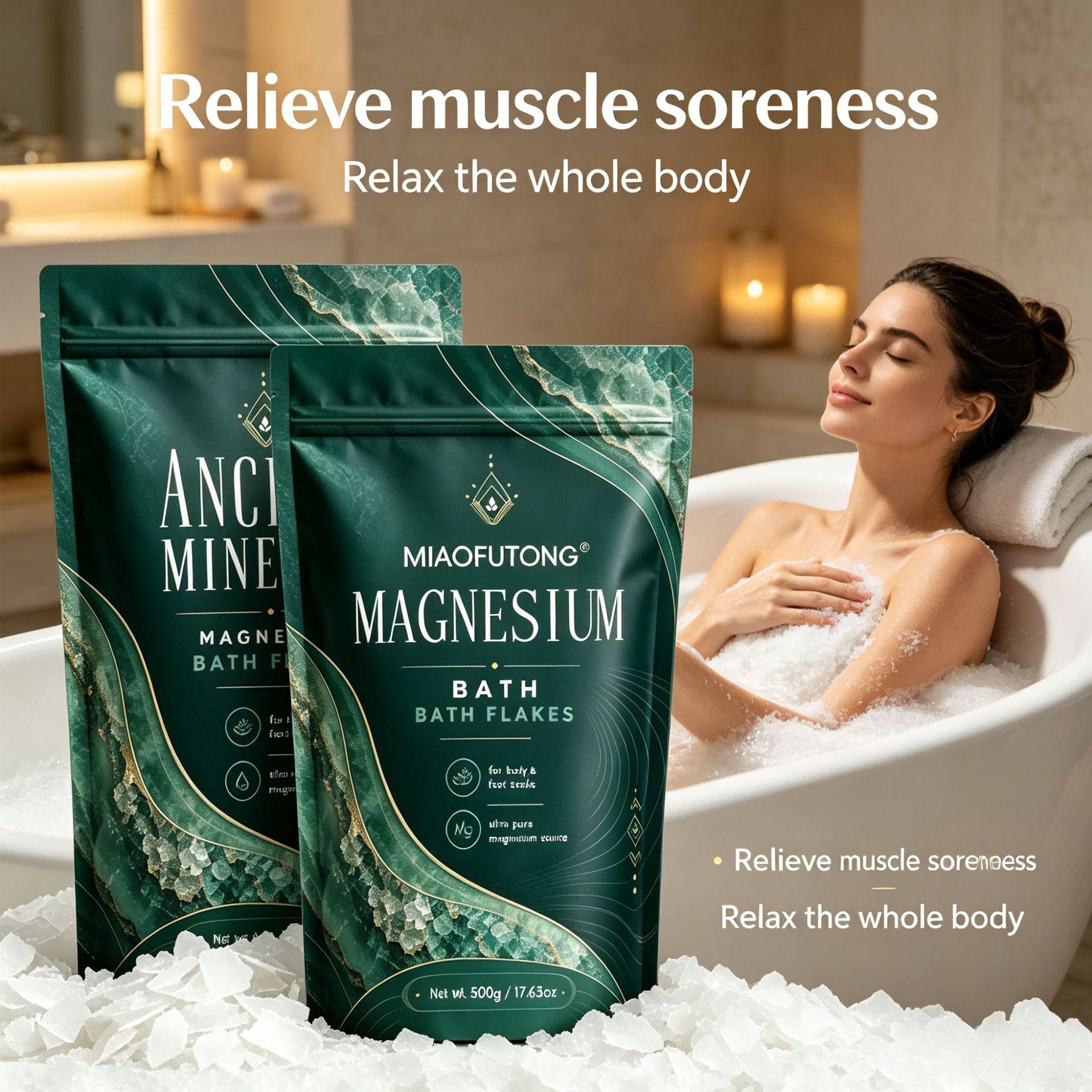 Mineral Magnesium Bath Salt 50 - đánh giá và giá Bath Salts Magnesium
