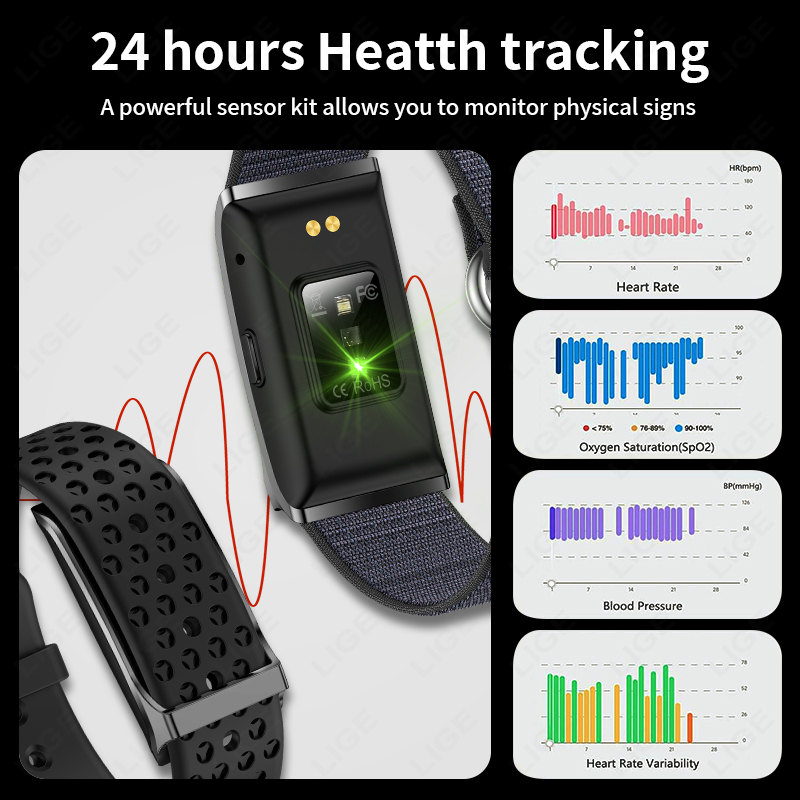 LIGE Smart Watch Heart Rate Bl - đánh giá và giá Health Wellness Bracelet