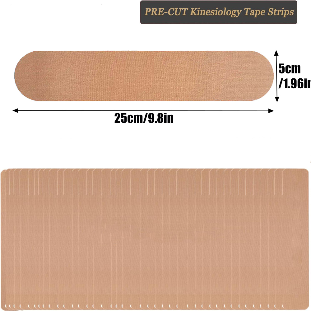 10 PCS Precut Kinesiology Tape - đánh giá và giá Sports Taping Precut