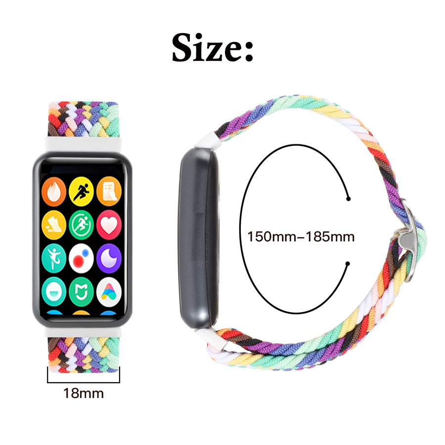 Nylon Braided Strap for Xiaomi - đánh giá và giá Health Wellness Bracelet