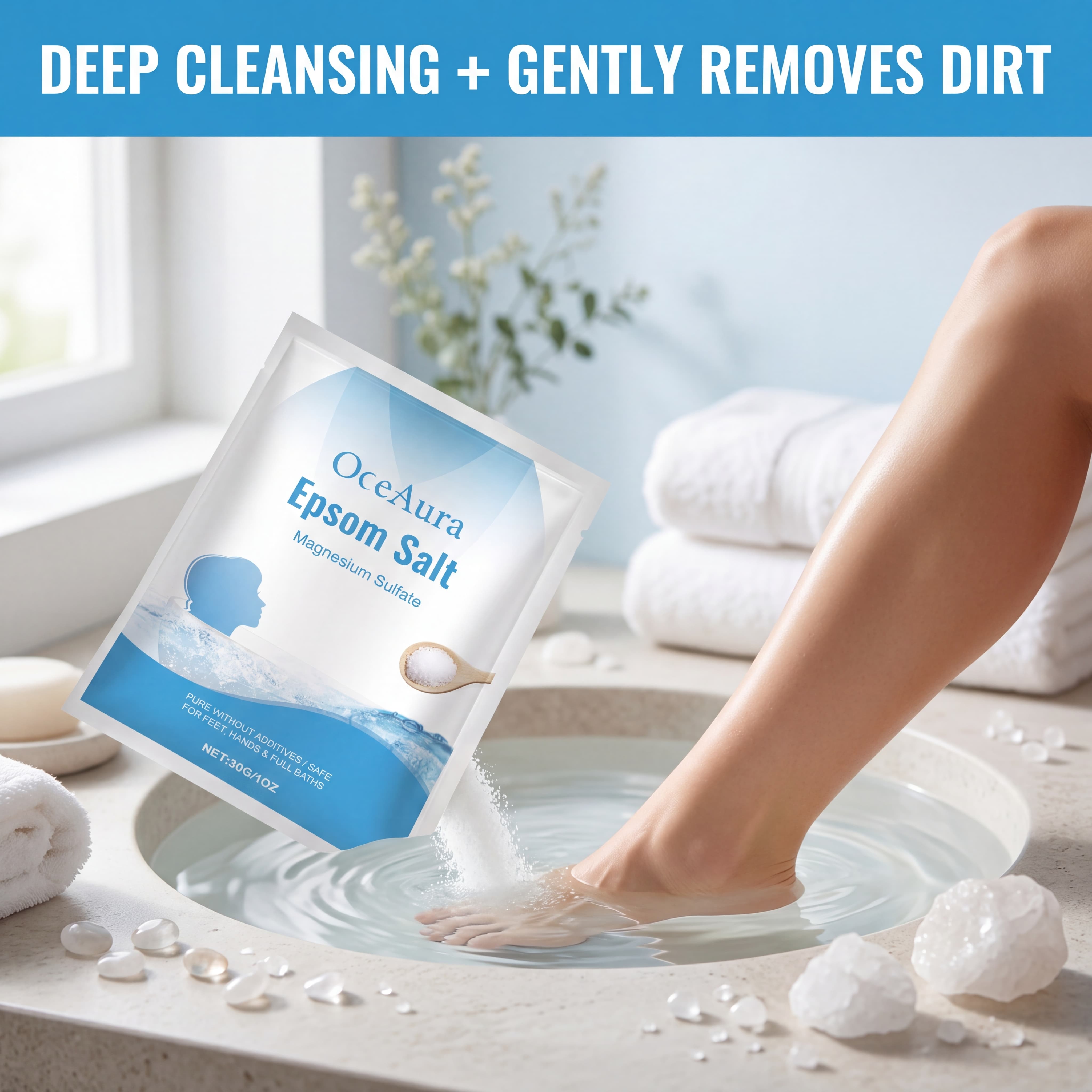 Pure Epsom Salt Magnesium Sulf - đánh giá và giá Bath Salts Magnesium